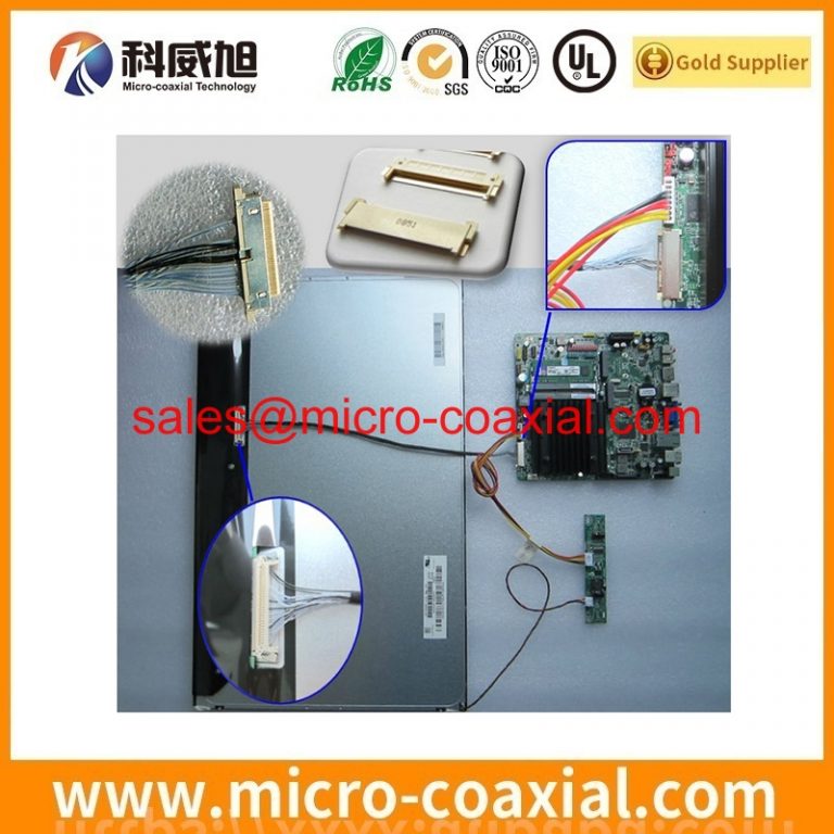 customized DF36-15P-SHL micro flex coaxial cable assembly I-PEX 2619-0400 eDP LVDS cable Assembly manufacturer