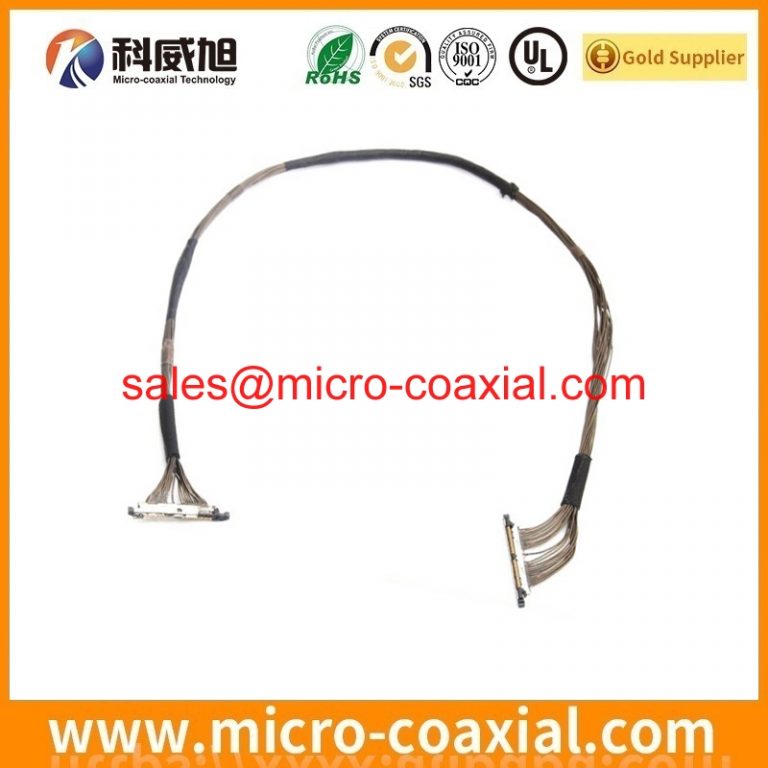 custom DF80D-40P-0.5SD(52) micro coaxial connector cable assembly I-PEX 2799-0301 eDP LVDS cable Assemblies manufactory