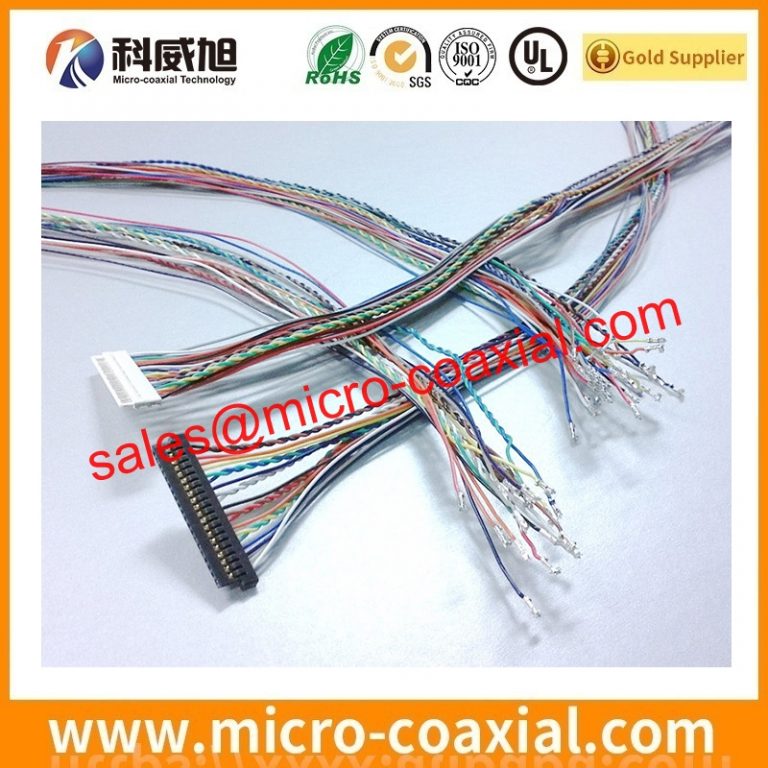 Custom I-PEX 20682-050E-02 Micro Coax cable assembly I-PEX 20777-030T-01 LVDS eDP cable assembly Supplier