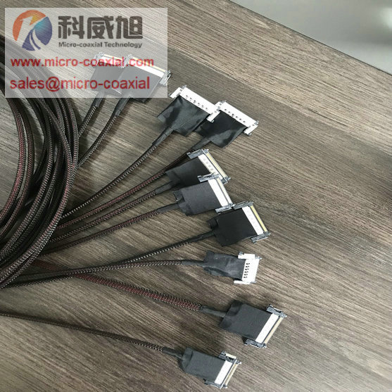 custom DF80-40P-0.5SD Micro Coax cable HIROSE DF80-30S-0.5V fine micro coaxial cable DF38AJ-30S-0.3V cable vendor DF36-20S-0.4V SGC cable