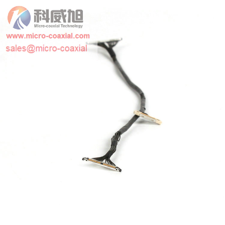 OEM FX16M2-51S-0.5SH thin coaxial cable Hirose DF36C-15P micro coaxial connector cable DF81-50S-0.4H cable Supplier DF81-40S-0.4H Micro coax cable