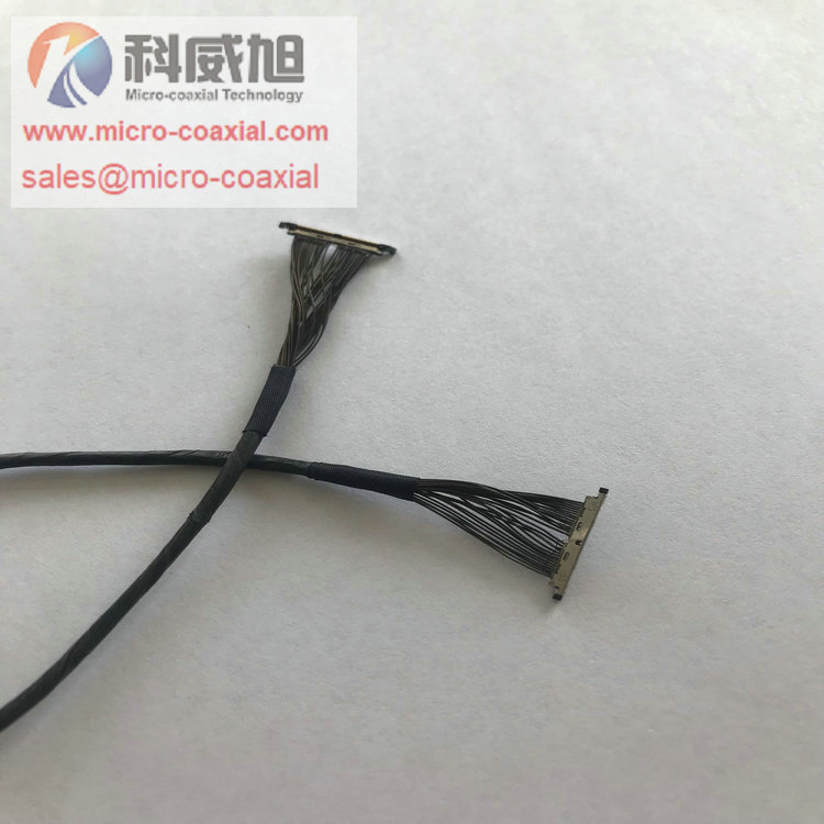 Custom DF56J-40P-SHL micro flex coaxial cable HIROSE DF80D-40P Micro coaxial cable for healthcare application cable DF80-30P-SHL cable supplier FX15-31P-C MCX cable